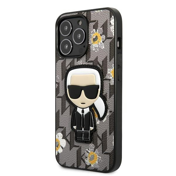 Karl Lagerfeld kietas dėklas iPhone 13/13 Pro – pilkas