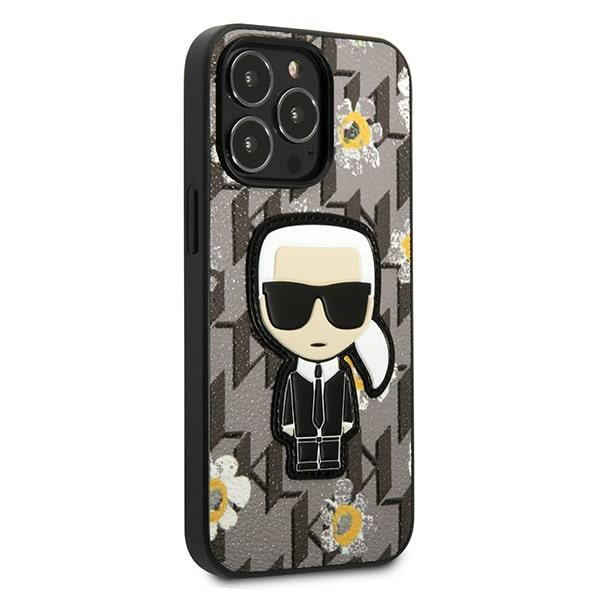 Karl Lagerfeld kietas dėklas iPhone 13/13 Pro – pilkas