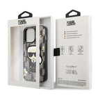 Karl Lagerfeld kietas dėklas iPhone 13/13 Pro – pilkas
