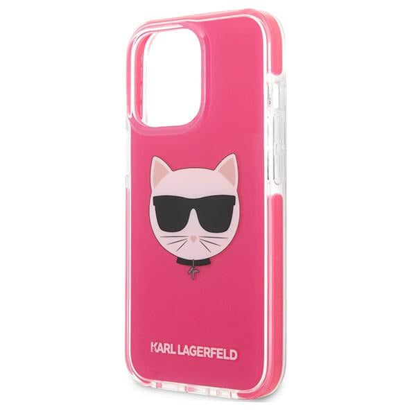 Karl Lagerfeld dėklas iPhone 13/13 Pro – fuksija