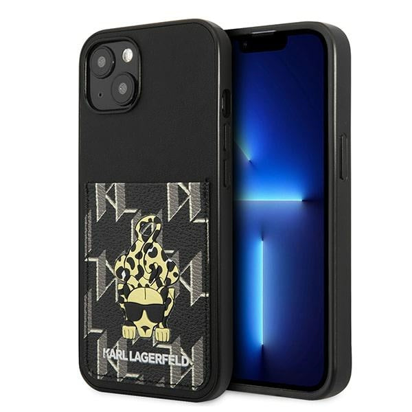 Karl Lagerfeld Karlimals Cardslot dėklas iPhone 13 – juodas -- iPhone 13
