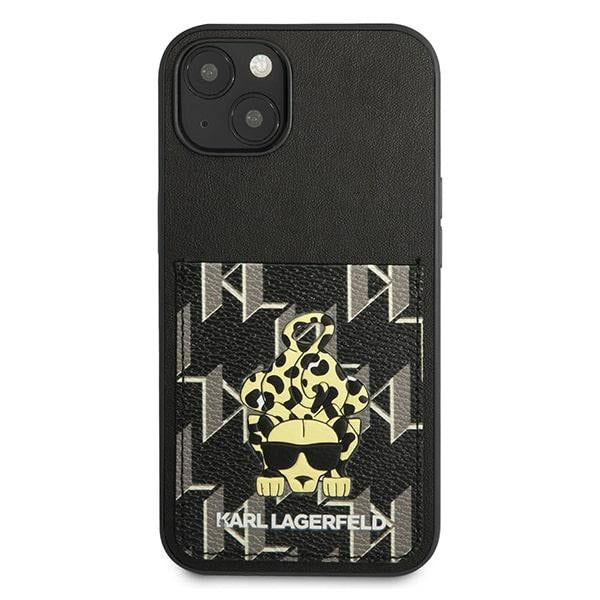 Karl Lagerfeld Karlimals Cardslot dėklas iPhone 13 – juodas -- iPhone 13