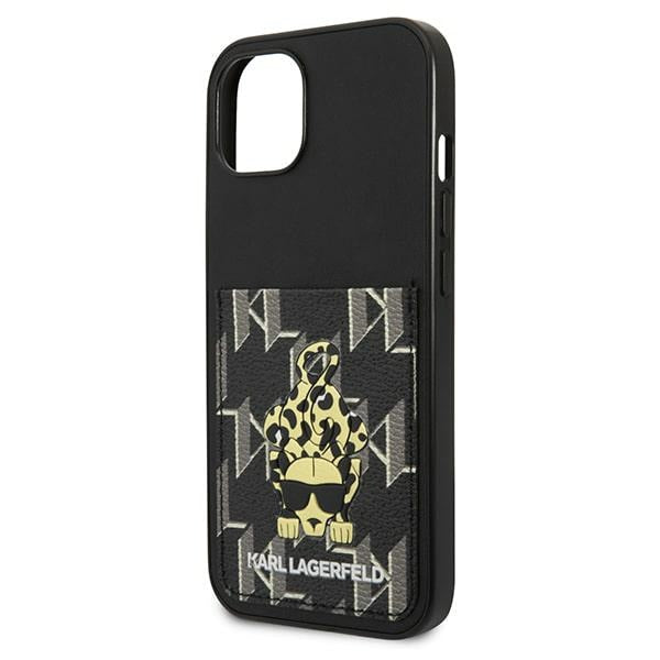 Karl Lagerfeld Karlimals Cardslot dėklas iPhone 13 – juodas -- iPhone 13