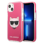 Karl Lagerfeld Choupette Head dėklas iPhone 13 – fuksija