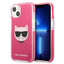 Karl Lagerfeld Choupette Head dėklas iPhone 13 – fuksija