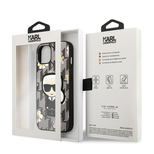 Karl Lagerfeld dėklas iPhone 13 mini – pilkas