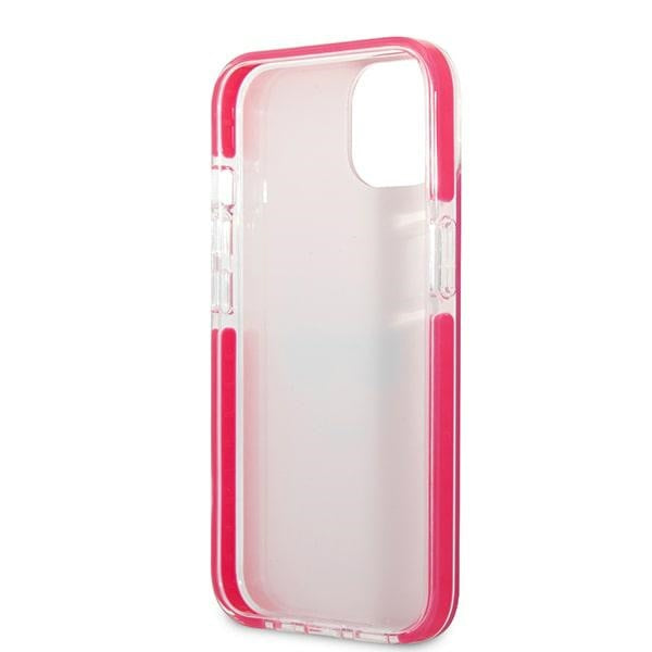 Karl Lagerfeld Choupette Head dėklas iPhone 13 mini – fuksija