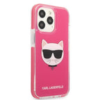 Karl Lagerfeld Choupette Head dėklas iPhone 13 Pro Max – fuksija