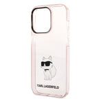 Karl Lagerfeld Choupette dėklas iPhone 14 Pro – rožinis