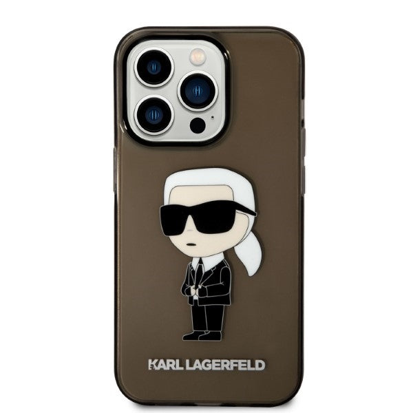 Karl Lagerfeld dėklas iPhone 14 Pro – juodas