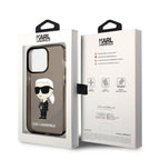 Karl Lagerfeld dėklas iPhone 14 Pro – juodas