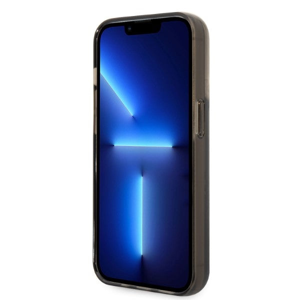 Karl Lagerfeld Liquid Glitter dėklas iPhone 14 Pro – juodas