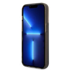 Karl Lagerfeld Liquid Glitter dėklas iPhone 14 Pro – juodas