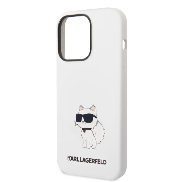 Karl Lagerfeld silikoninis dėklas iPhone 14 Pro – baltas -- iPhone 14 Pro