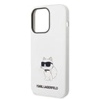Karl Lagerfeld silikoninis dėklas iPhone 14 Pro – baltas -- iPhone 14 Pro