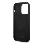 Karl Lagerfeld silikoninis dėklas iPhone 14 Pro – juodas