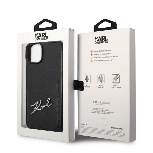 Karl Lagerfeld dėklas iPhone 14 Plus / 15 Plus – juodas