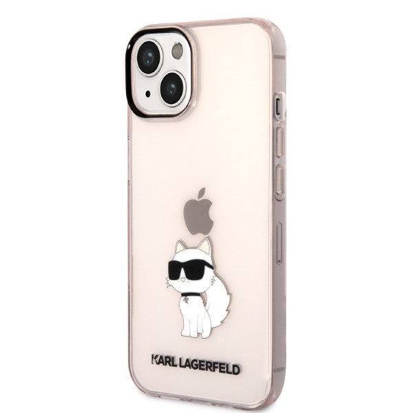 Karl Lagerfeld dėklas iPhone 14 Plus – rožinis