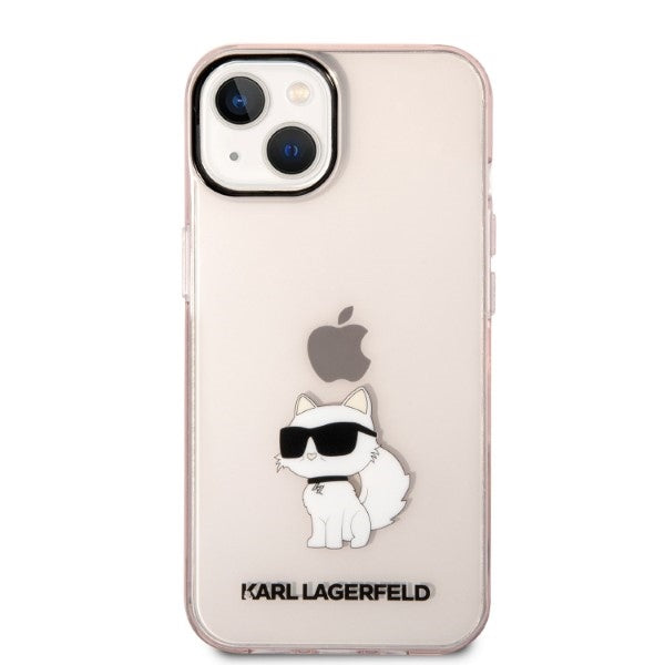 Karl Lagerfeld dėklas iPhone 14 Plus – rožinis