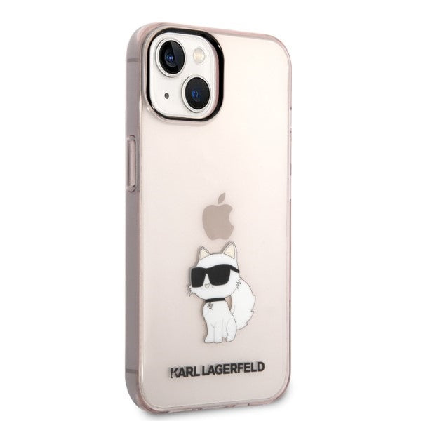 Karl Lagerfeld dėklas iPhone 14 Plus – rožinis