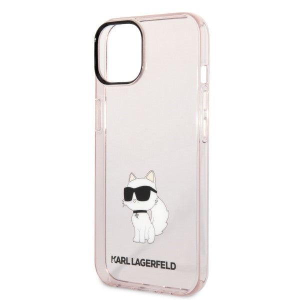 Karl Lagerfeld dėklas iPhone 14 Plus – rožinis