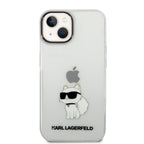 Karl Lagerfeld Choupette dėklas iPhone 14/15 Plus – skaidrus