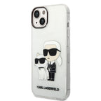 Karl Lagerfeld dėklas iPhone 14/15 Plus – skaidrus