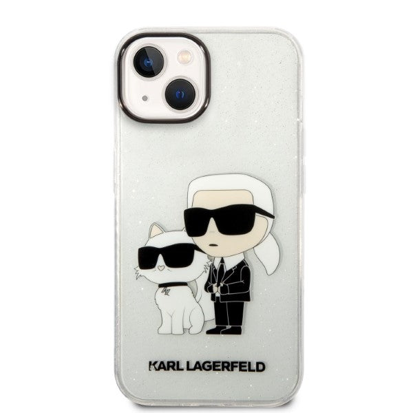 Karl Lagerfeld dėklas iPhone 14/15 Plus – skaidrus