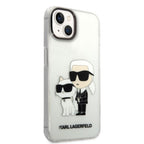 Karl Lagerfeld dėklas iPhone 14/15 Plus – skaidrus