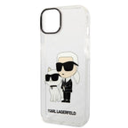 Karl Lagerfeld dėklas iPhone 14/15 Plus – skaidrus