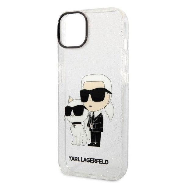 Karl Lagerfeld dėklas iPhone 14/15 Plus – skaidrus