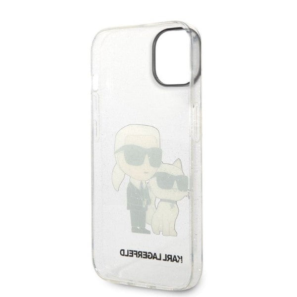 Karl Lagerfeld dėklas iPhone 14/15 Plus – skaidrus