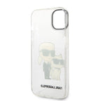 Karl Lagerfeld dėklas iPhone 14/15 Plus – skaidrus