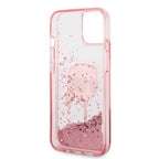 Karl Lagerfeld Liquid Glitter dėklas iPhone 14/15 Plus – rožinis