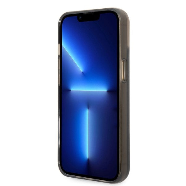 Karl Lagerfeld Liquid Glitter RSG dėklas iPhone 14 – juodas