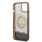 Karl Lagerfeld Liquid Glitter RSG dėklas iPhone 14 – juodas