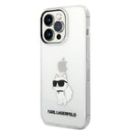 Karl Lagerfeld dėklas iPhone 14 Pro Max – skaidrus, Choupette