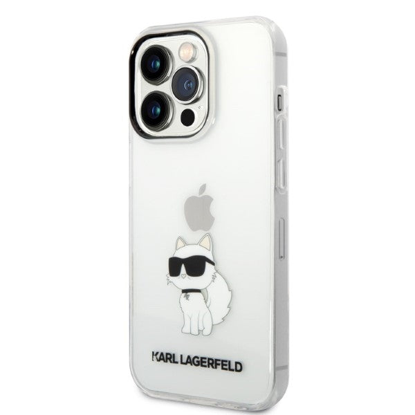 Karl Lagerfeld dėklas iPhone 14 Pro Max – skaidrus, Choupette