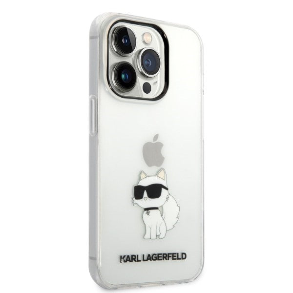 Karl Lagerfeld dėklas iPhone 14 Pro Max – skaidrus, Choupette