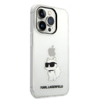 Karl Lagerfeld dėklas iPhone 14 Pro Max – skaidrus, Choupette