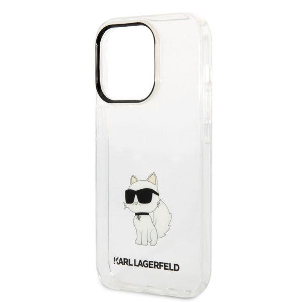 Karl Lagerfeld dėklas iPhone 14 Pro Max – skaidrus, Choupette