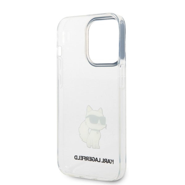 Karl Lagerfeld dėklas iPhone 14 Pro Max – skaidrus, Choupette