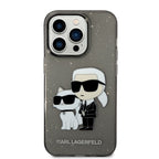 Karl Lagerfeld blizgus dėklas iPhone 14 Pro Max – juodas