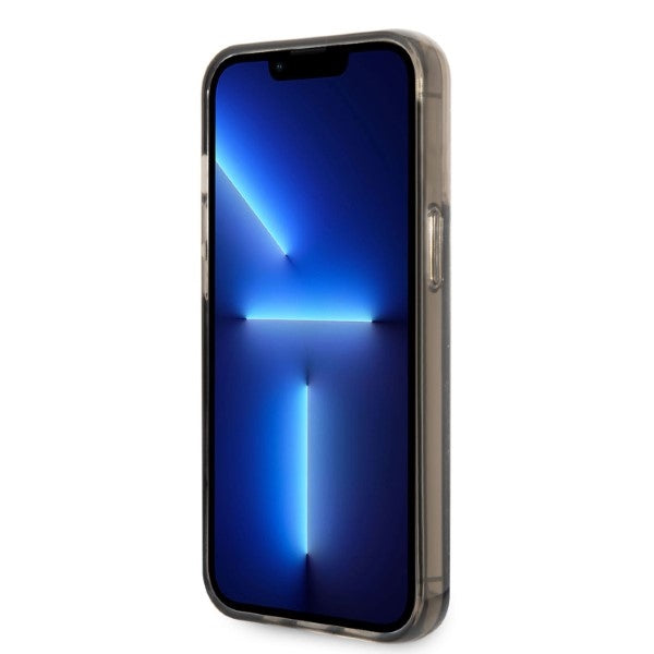 Karl Lagerfeld Liquid Glitter RSG dėklas iPhone 14 Pro Max – juodas
