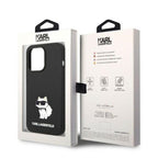 Karl Lagerfeld silikoninis dėklas iPhone 14 Pro Max – juodas