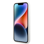 Karl Lagerfeld silikoninis dėklas iPhone 14 Pro Max – baltas