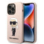 Karl Lagerfeld silikoninis dėklas iPhone 14 Pro Max – rožinis