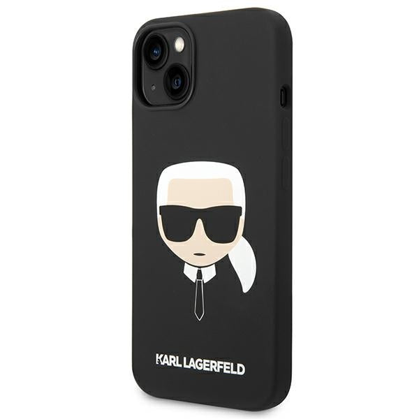 Karl Lagerfeld MagSafe dėklas iPhone 14/15 Plus – juodas