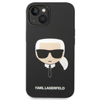 Karl Lagerfeld MagSafe dėklas iPhone 14/15 Plus – juodas