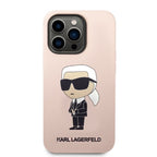 Karl Lagerfeld MagSafe dėklas iPhone 14 Pro Max – rožinis